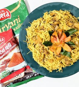 Sera Biriyani Flavoured Noodles with Spicy Potato